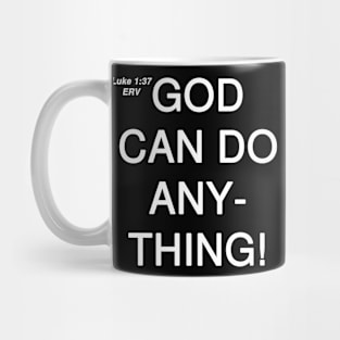 Luke 1:37 Easy-to-Read Version Text Mug